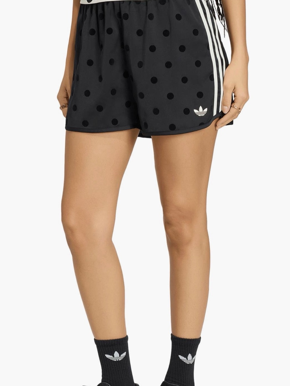 NWT adidas Polka Dot Sprinter Shorts (BLACK) - Picture 6 of 8